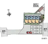 ★手数料０円★郡山市開成２丁目　月極駐車場（LP）